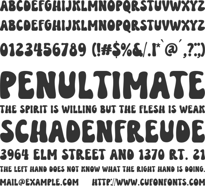 Retro Momster font preview