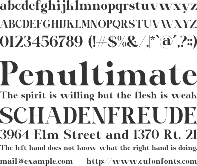 Black Monde font preview