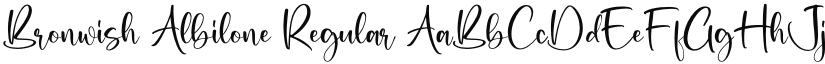 Bronwish Albilone font download