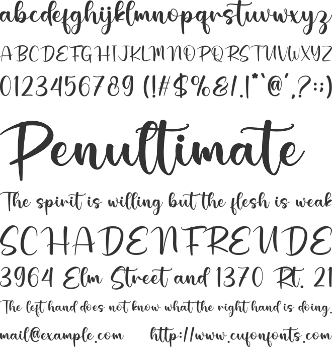 Rustic Barn font preview