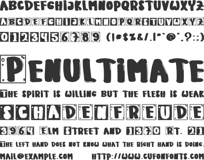 Every Body font preview