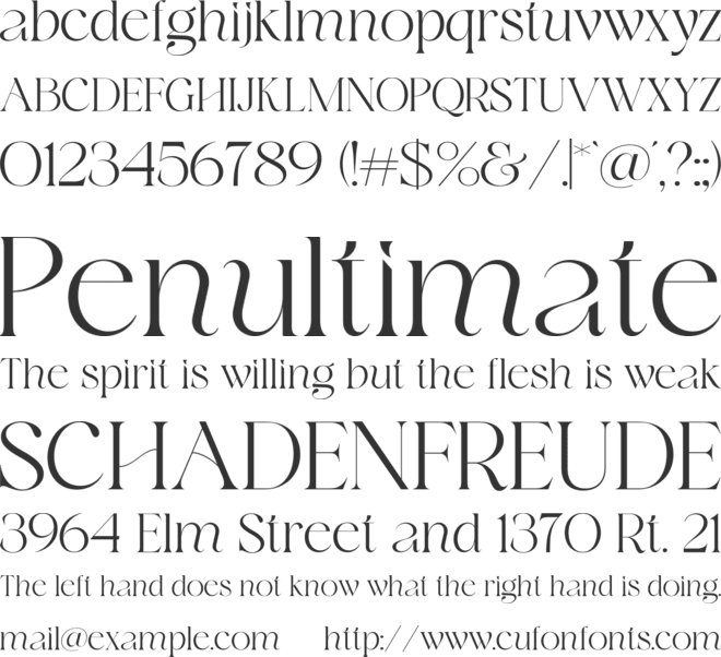 Staylista font preview