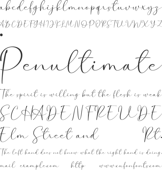 Kinslee font preview