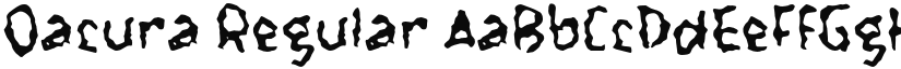 Oacura font download