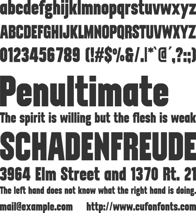 Depnoid font preview