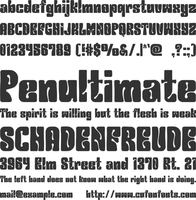 DISCORIA font preview