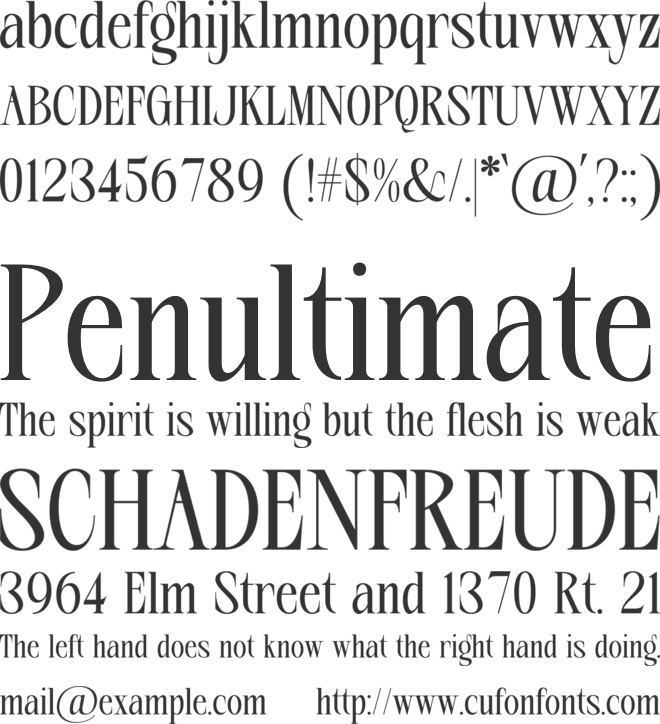 Rovalen font preview