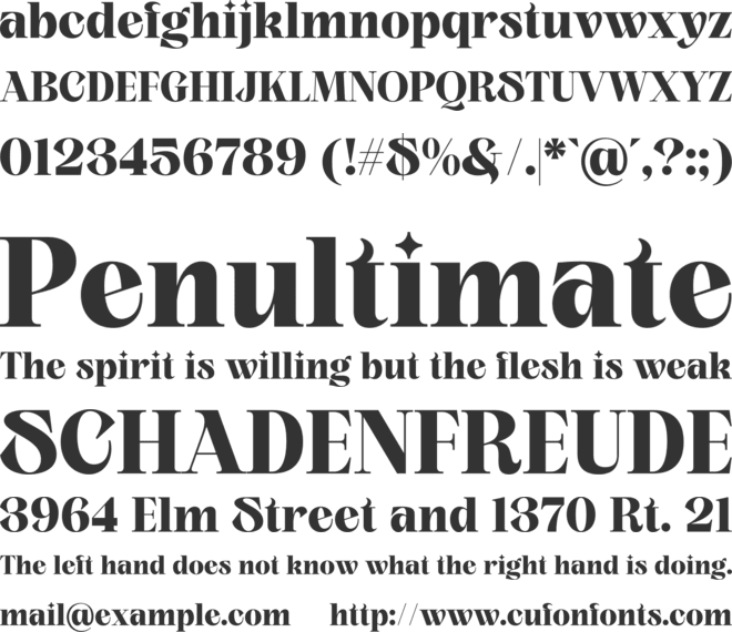 Sifyna font preview