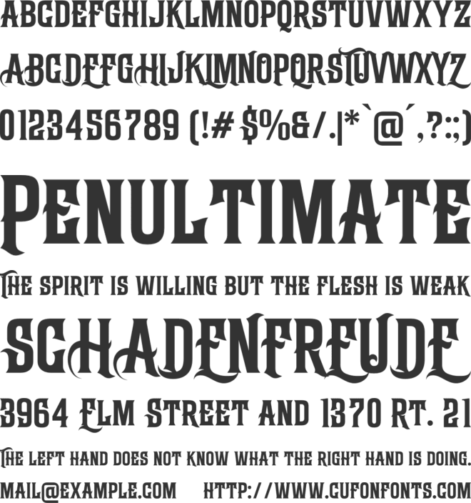 Firlest font preview