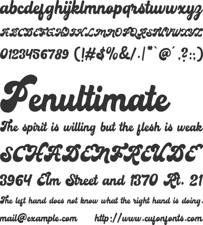 Headinor font preview