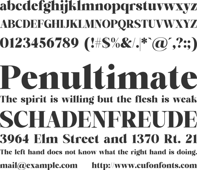 Refani font preview