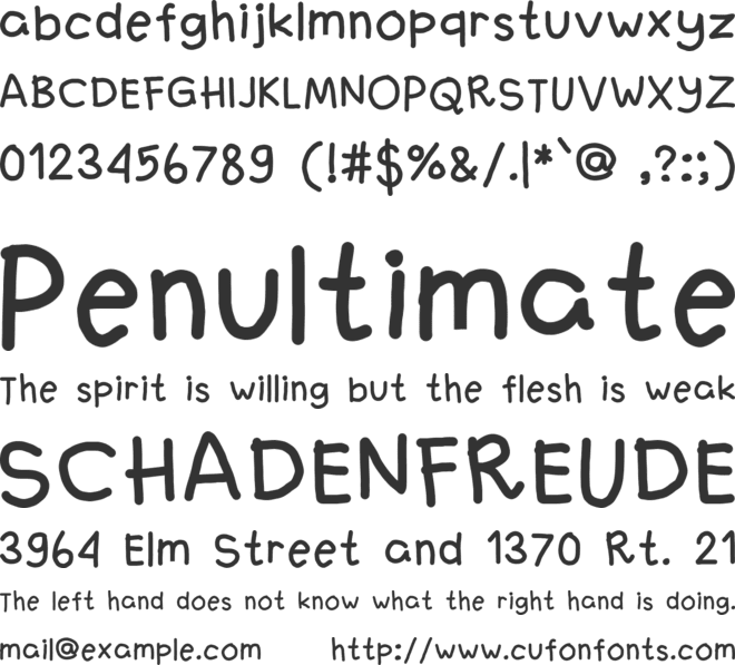 fanandiaa font preview