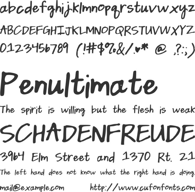 DaintyDaisies font preview