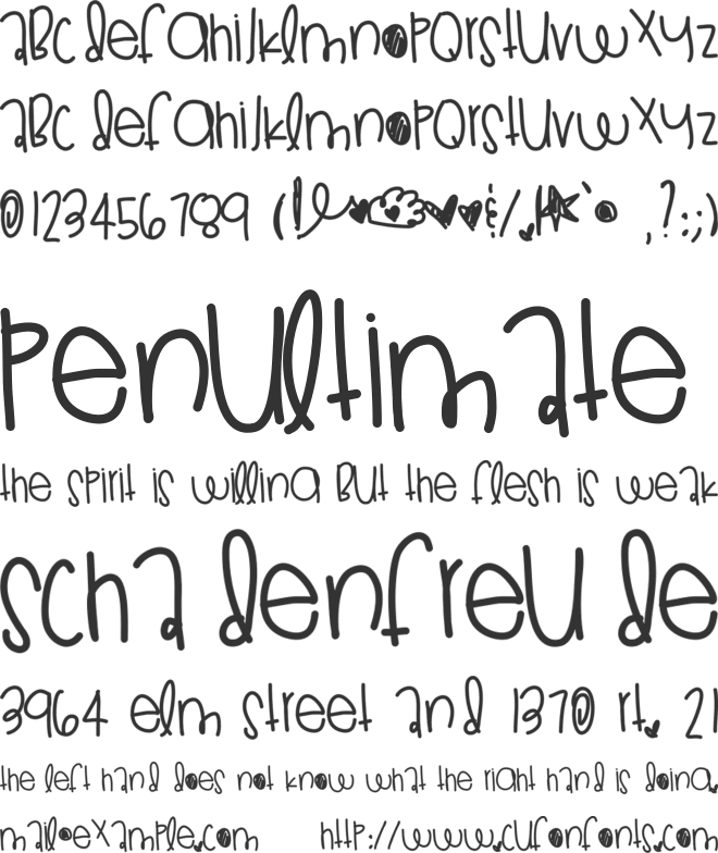 KingsPride font preview