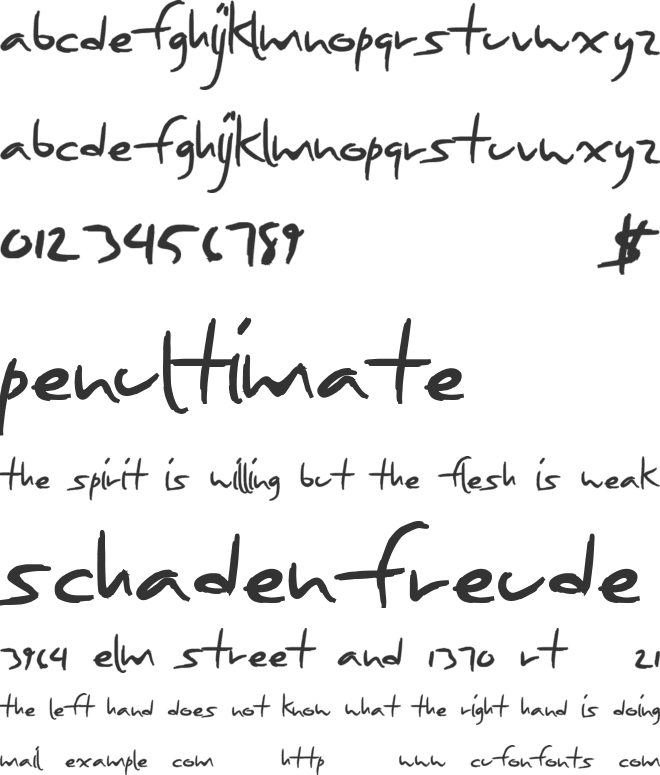 SeasonFourteen font preview