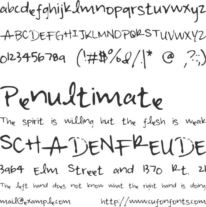 irisisweird font preview