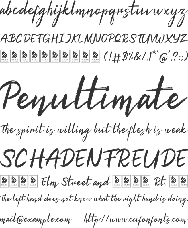 Palmia Startos font preview