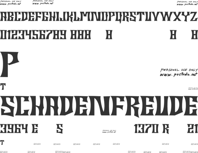 Batboy font preview