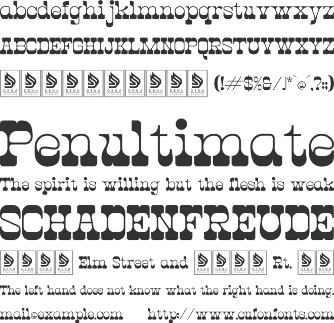 Hunting Ground font preview