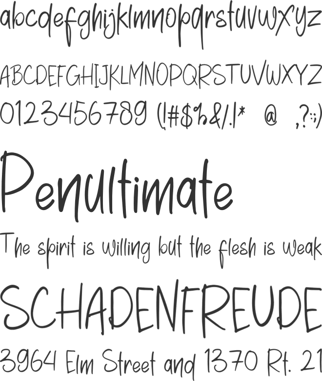 BettaniAntique font preview