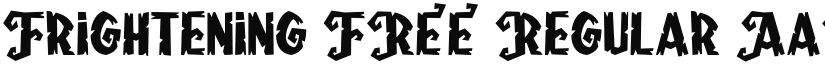 Frightening FREE Regular font