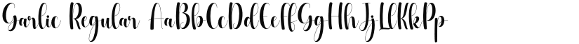 Garlic font download