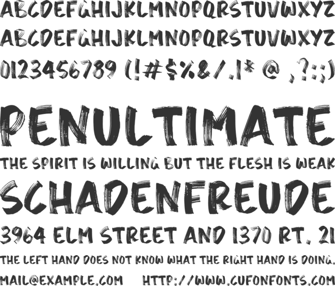 Asthon Hawk font preview