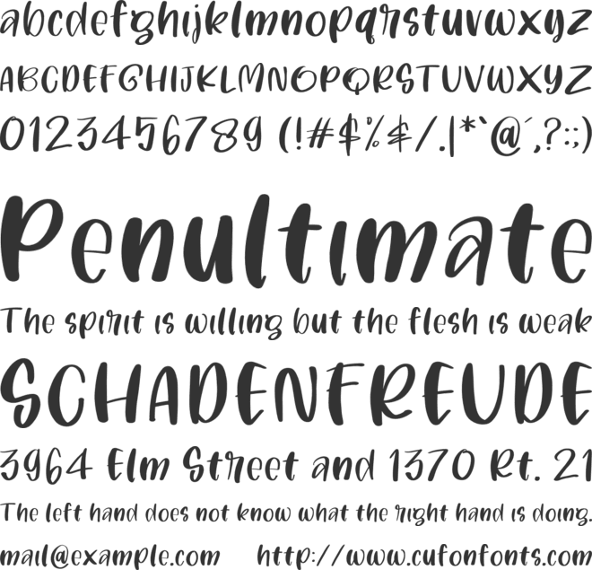 Funstone font preview