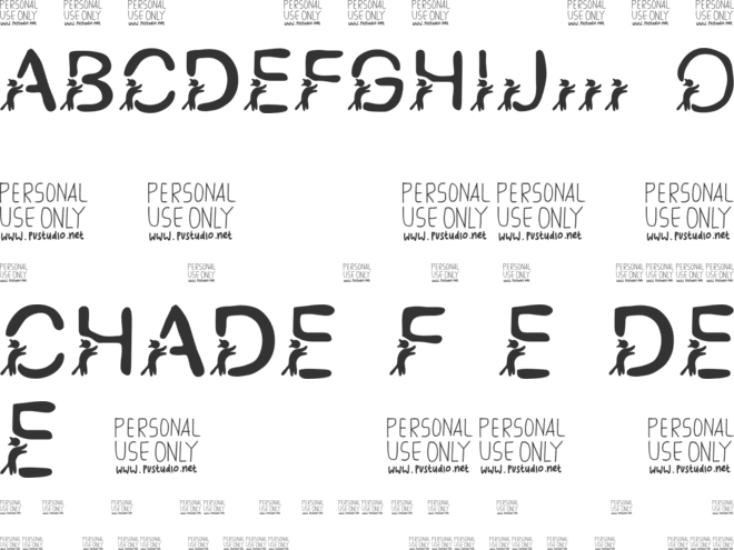 BEACH font preview