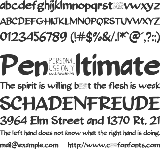 CRISPY font preview