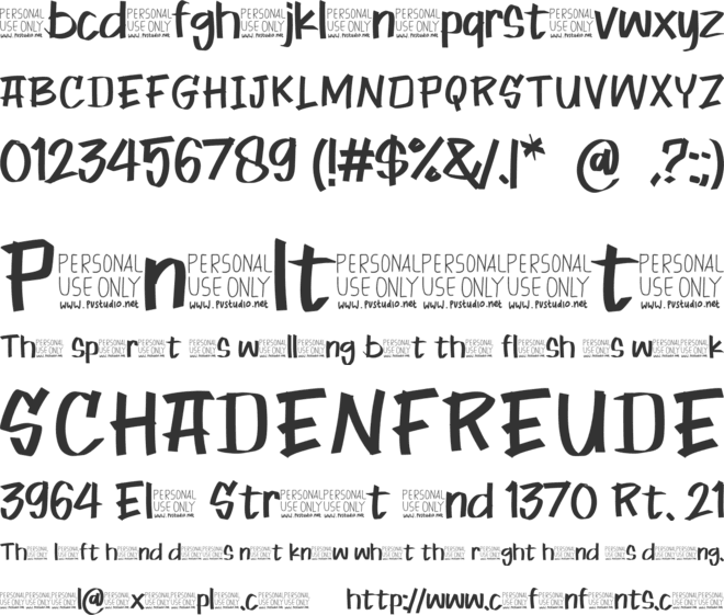 Chamber font preview