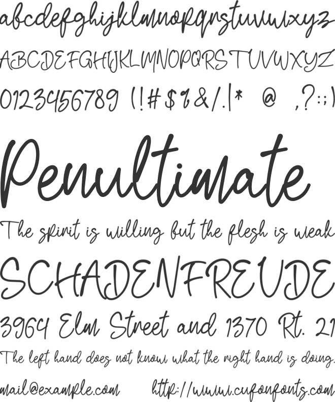 Renatta font preview