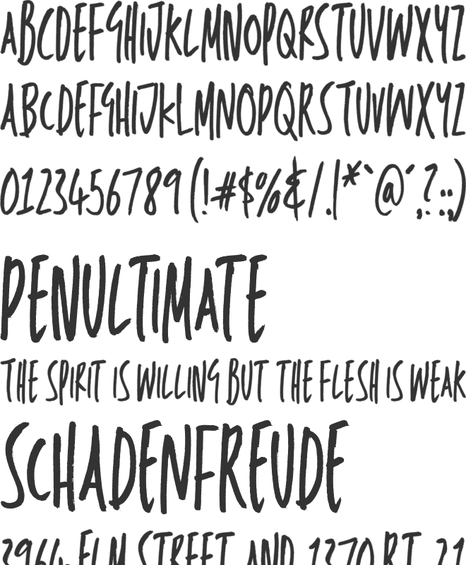 TC Chaddlewood font preview