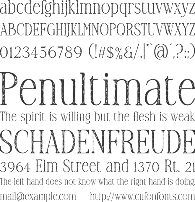 TC Brookleigh Archive font preview