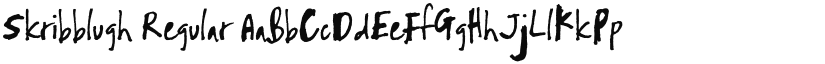 Skribblugh Regular font