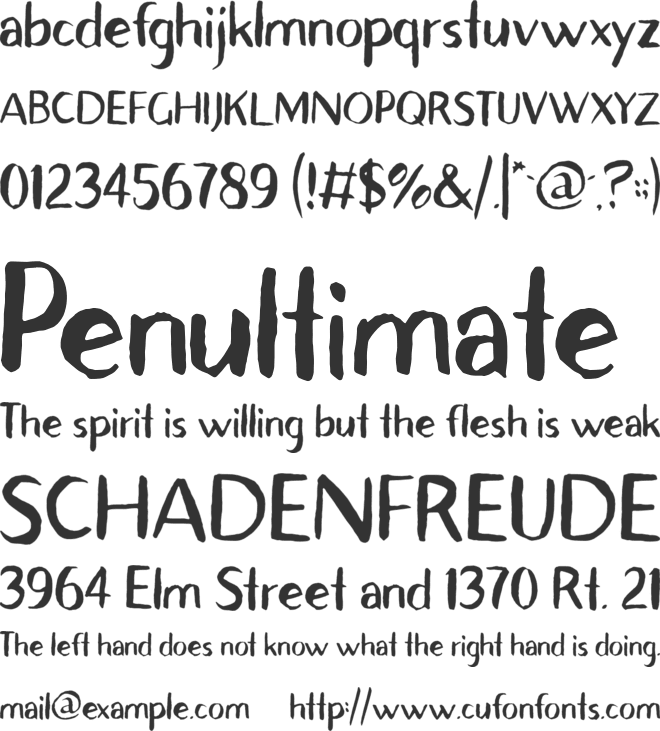 Avera Sans TC font preview