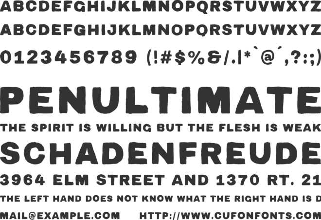 TC Acrylic Hand font preview