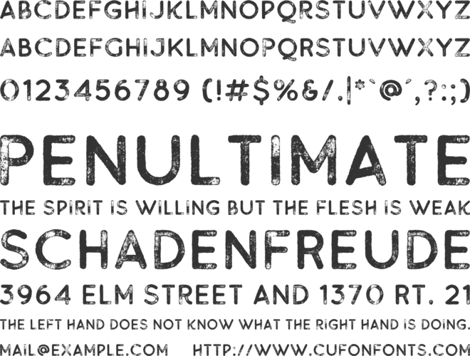 Buckwheat TC Sans font preview