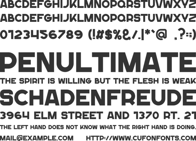 Blank Space font preview