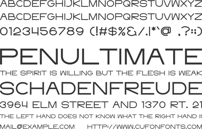 Minimalist School font preview