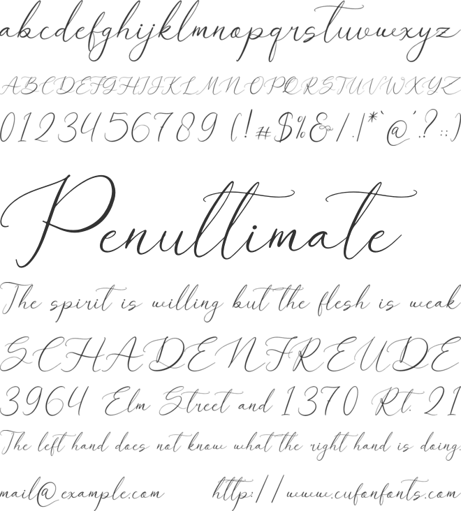 Rovalyon font preview