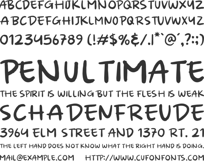 VIENTO font preview