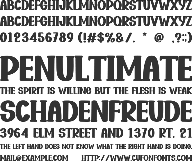 Vintage Mineone font preview