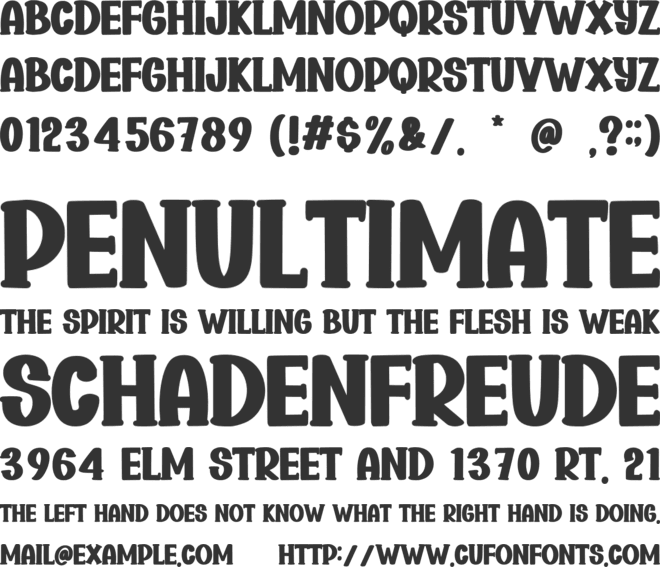 Simple People font preview