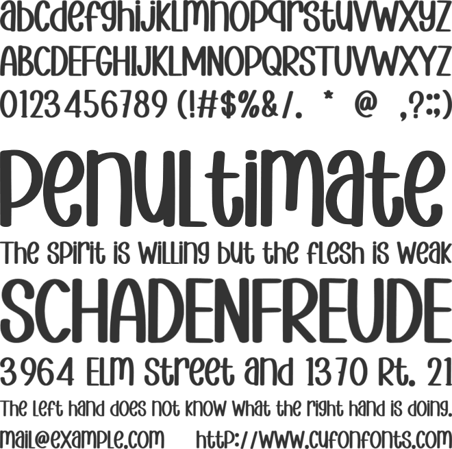 Farmhouse Vegetables font preview