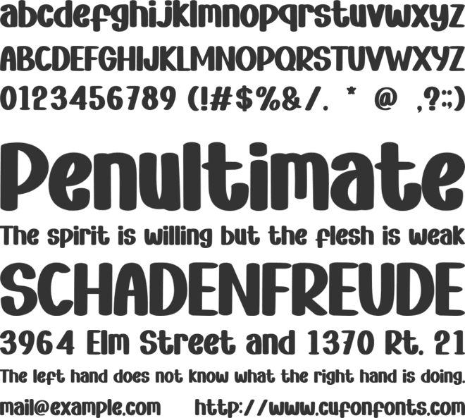 Handmade Wonderland font preview