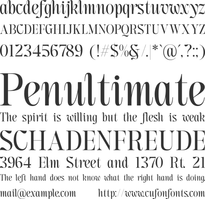 Moncheur Havens font preview