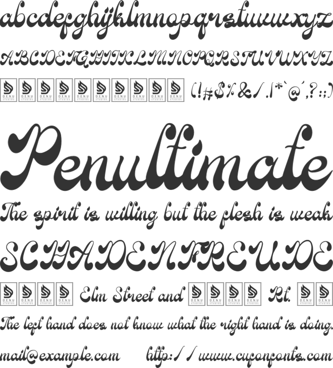 Parlein Santiqa font preview