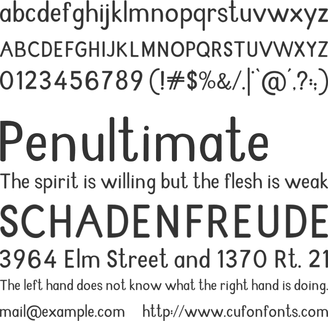 Neoland font preview