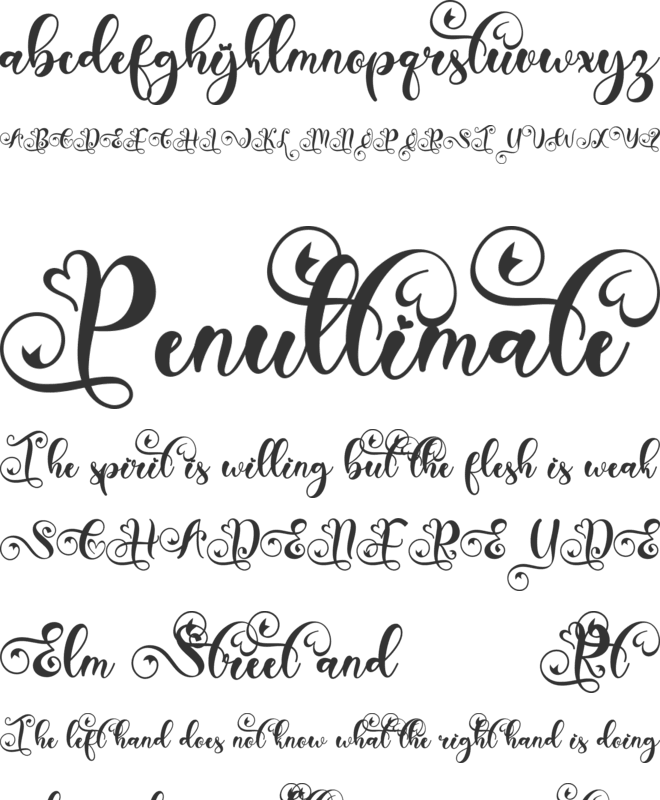 Christmas Dainty font preview